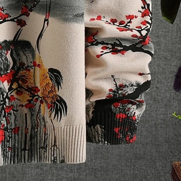 Cream Mens Sweater - Picture 4 of 4